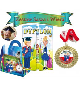 Zestaw pasowanie na ucznia (Sasza i Wiera)