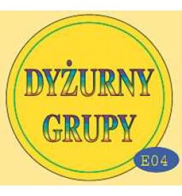 Znaczek Dyżurny grupy E04