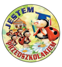 Znaczek jestem przedszkolakiem biedronki E464
