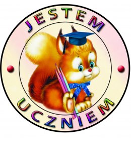 Znaczek jestem uczniem wiewiórka E121