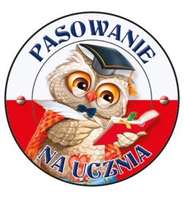 Znaczek pasowanie na ucznia E85